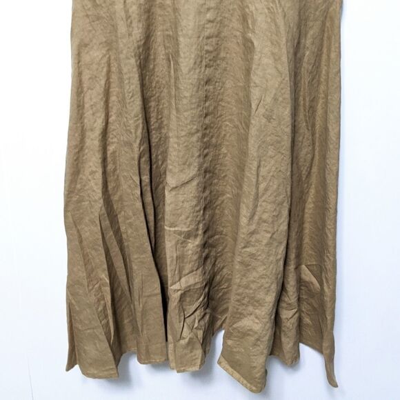 AMERICAN LIVING 100% Linen Button Midi Dress 14 - Picture 6 of 7